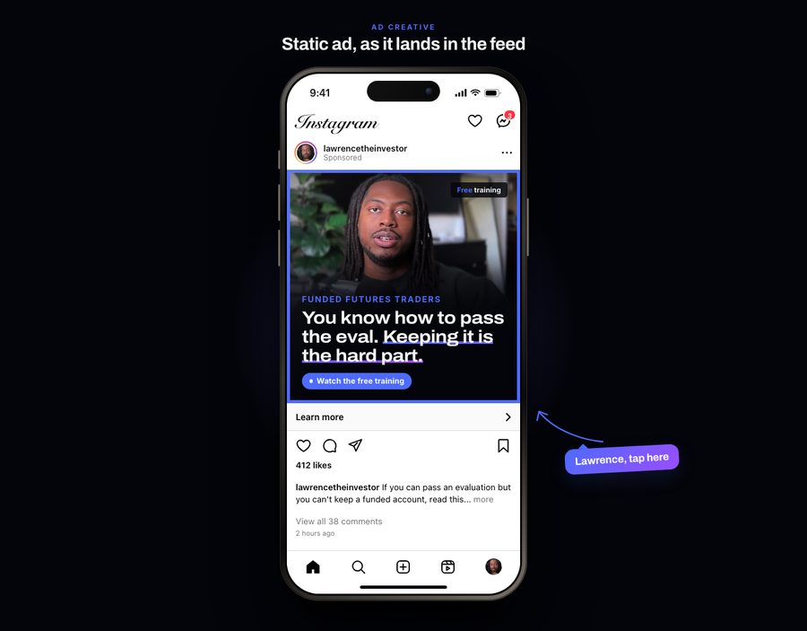 Static ad preview