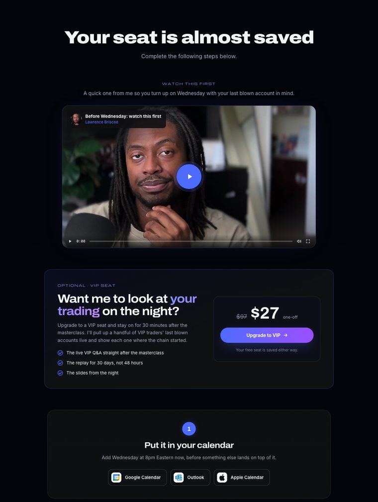 Thank-you page preview